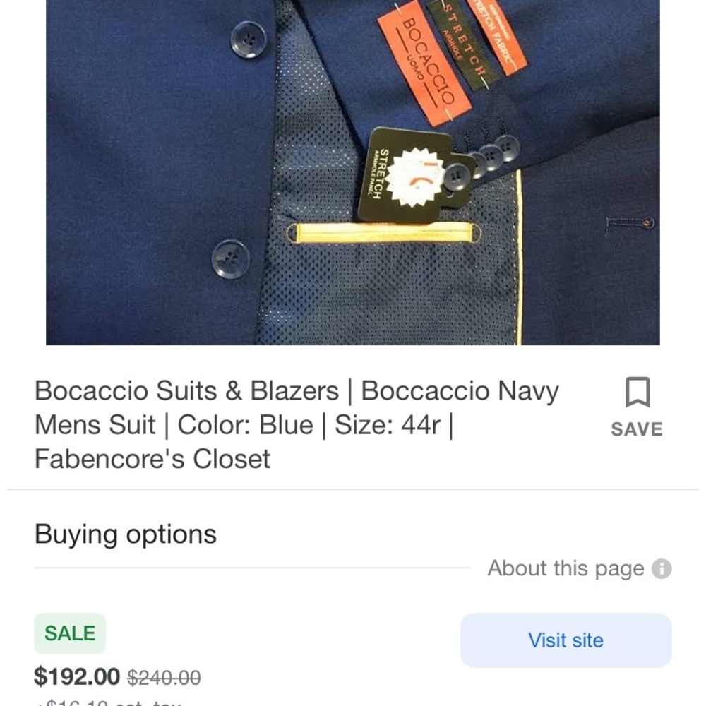 Bocaccio Uomo 3 piece suite.